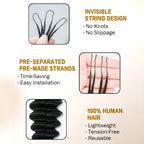 Crochet Hair Extension Loose Deep Wave 100% Human Crochet Extensions