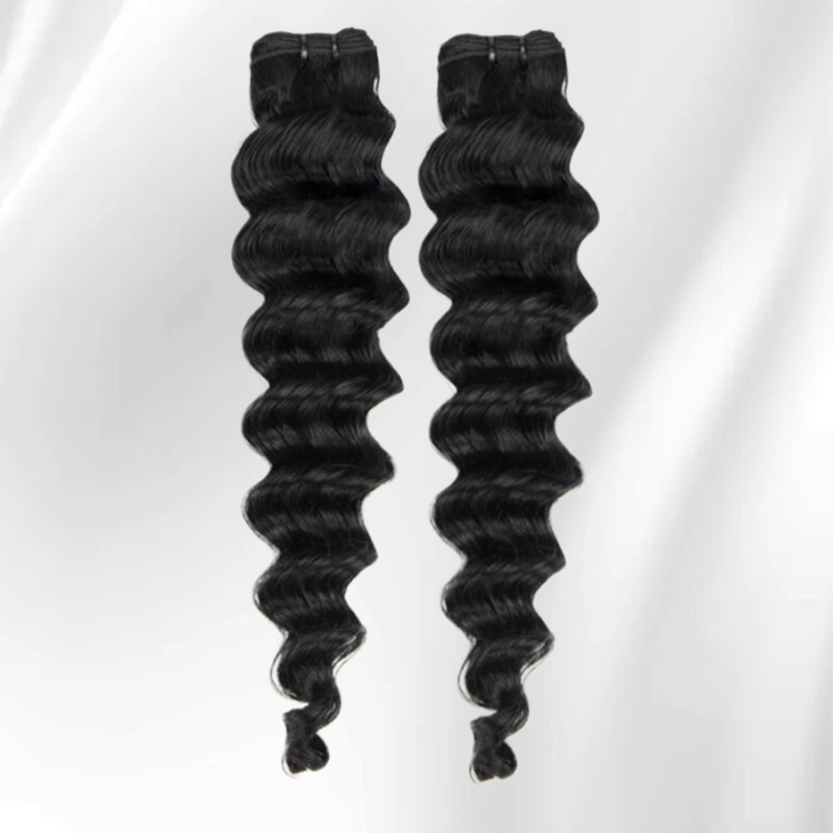 12A Grade Loose Deep Wave Bundles 100% Human Virgin Hair Extensions For Woman