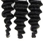 12A Grade Loose Deep Wave Bundles 100% Human Virgin Hair Extensions For Woman