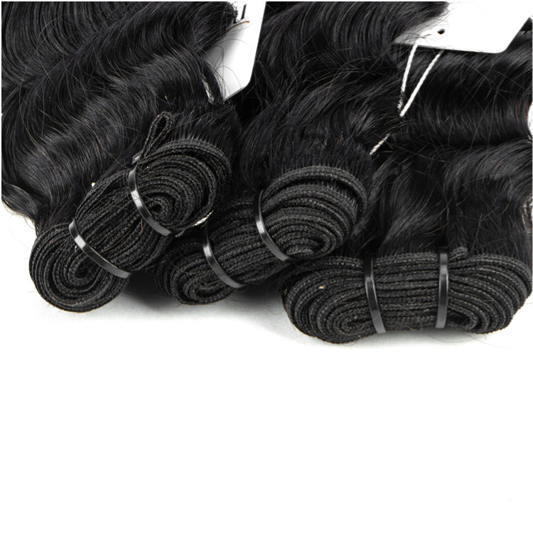 12A Grade Loose Deep Wave Bundles 100% Human Virgin Hair Extensions For Woman