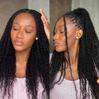 Onimehair™ Upgraded Afro Kinky Bulk Human Hair for Braiding & Mini Twists