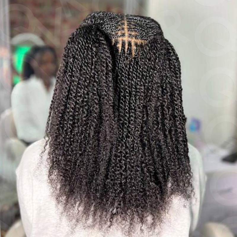 Onimehair™ Flawless Mini Twist With Soft Afro kinky Bulk Human Hair For Braiding Dreadlock