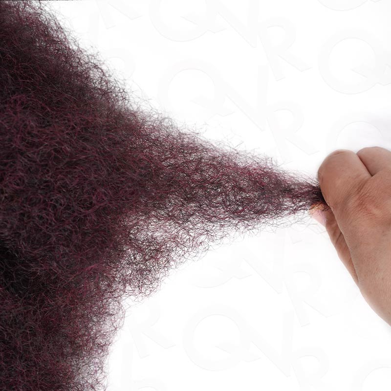 Onimehair™ Reddish Brown Color Afro Kinky Bulk Human Hair For Braiding Dreadlock Hair