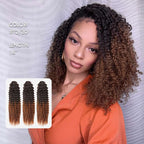 Onimehair™ Lightweight T2/30 Color Small Kinky Curly Feather Crochet Braid Human Hair Extension