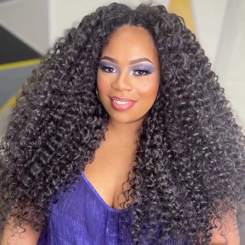 Onimehair™ 1 Pack/50g Handmade Feather Crochet Braid Natural Black Human Hair Extensions