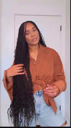 Double Drawn Burmese Water Wave Human Braiding Hair