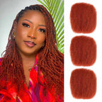 Onimehair™ 1 PC Afro kinky Bulk Hair Extensions For Braiding Dreadlock Human Hair