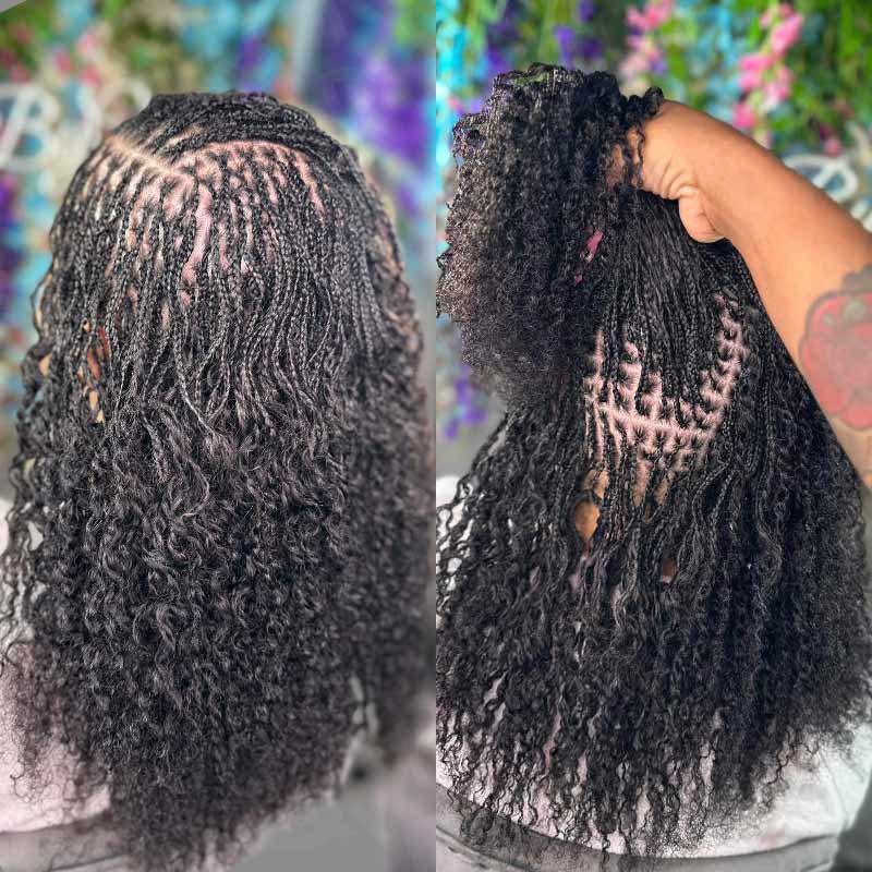 Onimehair™ Upgraded Afro Kinky Bulk Human Hair for Braiding & Mini Twists