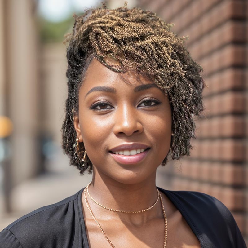 Onimehair™ Brown Color Afro kinky Bulk Hair Extensions For Braiding Dreadlock Human Hair