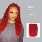Onimehair™ Affordable Afro Kinky Bulk Human Hair 99J Burgundy Color For Braiding DreadLock