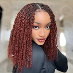 Onimehair™ Reddish Brown Color Afro Kinky Bulk Human Hair For Braiding Dreadlock Hair