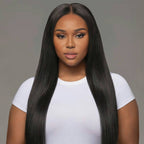 Onimehair™ Soft Deep Wave Feather Crochet Braid Natural Black Human Hair Extensions