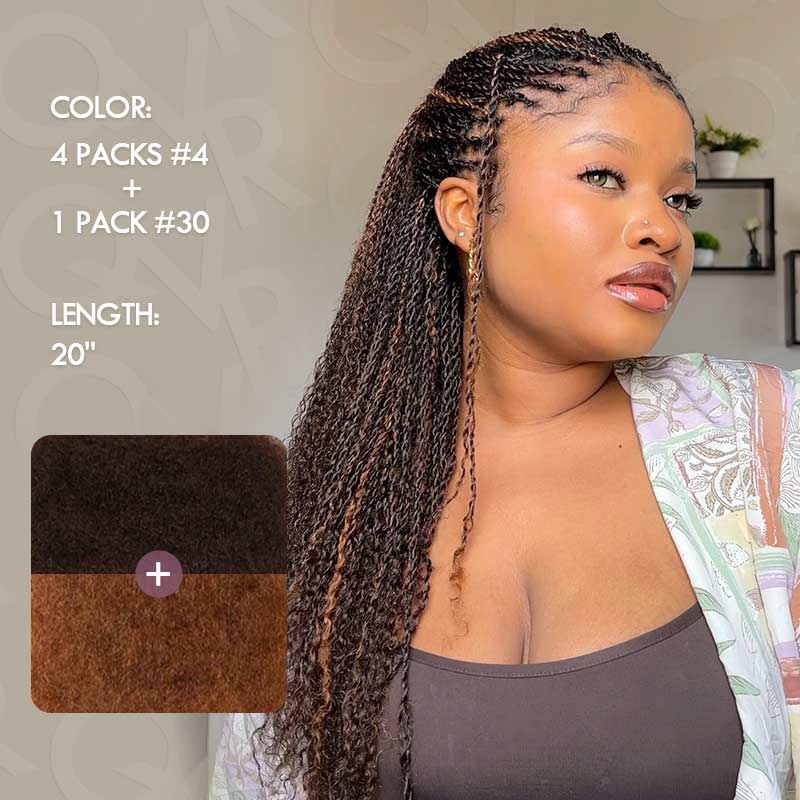 Onimehair™ 5 Packs Highlights Color Afro kinky Bulk For Braiding Dreadlock Hair