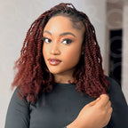 Onimehair™ Reddish Brown Color Afro Kinky Bulk Human Hair For Braiding Dreadlock Hair