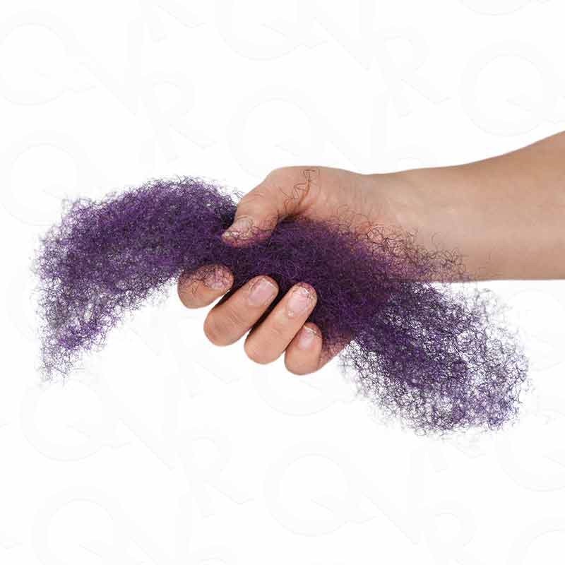 Onimehair™ Mix #1B/Purple Color Afro Kinky Bulk Human Hair For Braiding Dreadlock Hair