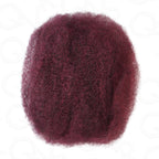 Onimehair™ Three Mix Colors Afro Kinky Bulk #1B/99J/Burgundy Human Hair For Braiding Dreadlock Hair