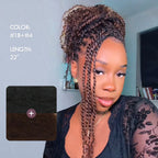 Onimehair™ #1B+#4 Two Colors Afro Kinky Bulk Human Hair For Braiding DreadLock