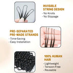 Water Wave Crochet Hair Extension 100% Human Crochet Extensions